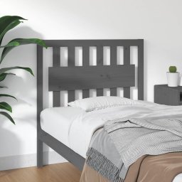 Tablie de pat, gri, 95,5x4x100 cm, lemn masiv de pin GartenMobel Dekor