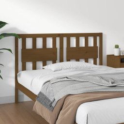 Tablie de pat, maro miere, 145,5x4x100 cm, lemn masiv de pin GartenMobel Dekor