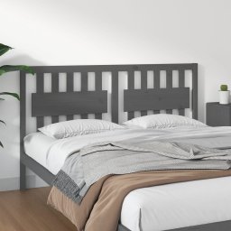 Tablie de pat, gri, 165,5x4x100 cm, lemn masiv de pin GartenMobel Dekor