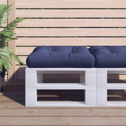 Perna pentru paleti, bleumarin, 60x61,5x10 cm, textil GartenMobel Dekor
