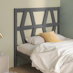 Tablie de pat, gri, 106x4x100 cm, lemn masiv de pin GartenMobel Dekor