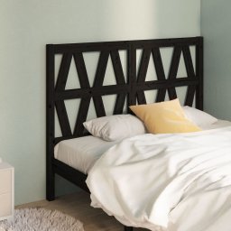 Tablie de pat, negru, 166x4x100 cm, lemn masiv de pin GartenMobel Dekor