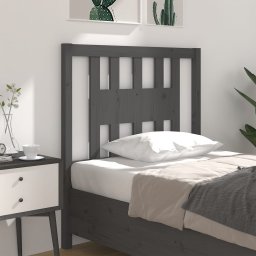 Tablie de pat, gri, 106x4x100 cm, lemn masiv de pin GartenMobel Dekor