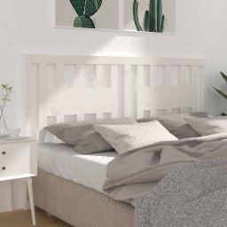 Tablie de pat, alb, 146x4x100 cm, lemn masiv de pin GartenMobel Dekor