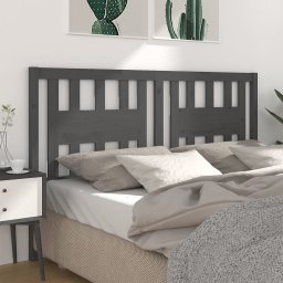 Tablie de pat, gri, 186x4x100 cm, lemn masiv de pin GartenMobel Dekor