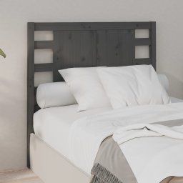 Tablie de pat, gri, 96x4x100 cm, lemn masiv de pin GartenMobel Dekor