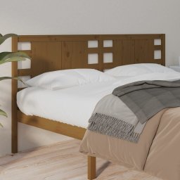 Tablie de pat, maro miere, 126x4x100 cm, lemn masiv de pin GartenMobel Dekor
