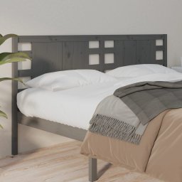 Tablie de pat, gri, 206x4x100 cm, lemn masiv de pin GartenMobel Dekor