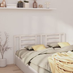 Tablie de pat, alb, 186x4x100 cm, lemn masiv de pin GartenMobel Dekor