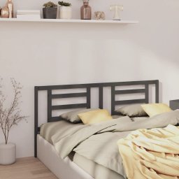 Tablie de pat, gri, 186x4x100 cm, lemn masiv de pin GartenMobel Dekor