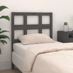 Tablie de pat, gri, 80,5x4x100 cm, lemn masiv de pin GartenMobel Dekor