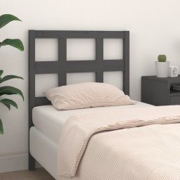 Tablie de pat, gri, 95,5x4x100 cm, lemn masiv de pin GartenMobel Dekor