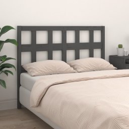 Tablie de pat, gri, 205,5x4x100 cm, lemn masiv de pin GartenMobel Dekor