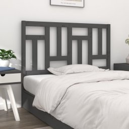 Tablie de pat, gri, 205,5x4x100 cm, lemn masiv de pin GartenMobel Dekor