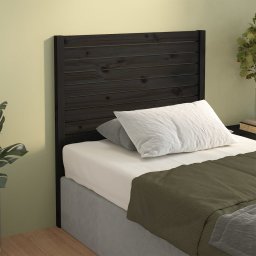 Tablie de pat, negru, 96x4x100 cm, lemn masiv de pin GartenMobel Dekor