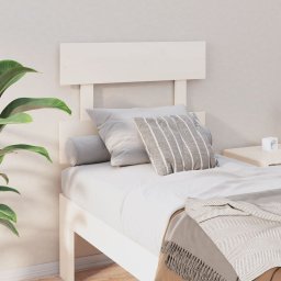 Tablie de pat, alb, 93,5x3x81 cm, lemn masiv de pin GartenMobel Dekor