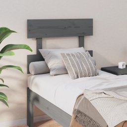 Tablie de pat, gri, 93,5x3x81 cm, lemn masiv de pin GartenMobel Dekor