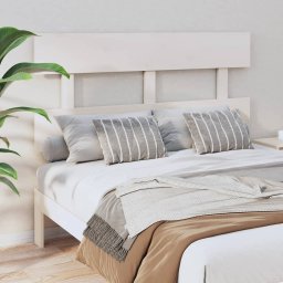 Tablie de pat, alb, 124x3x81 cm, lemn masiv de pin GartenMobel Dekor