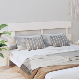 Tablie de pat, alb, 184x3x81 cm, lemn masiv de pin GartenMobel Dekor