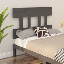 Tablie de pat, gri, 103,5x3x81 cm, lemn masiv de pin GartenMobel Dekor