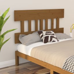 Tablie de pat, maro miere, 123,5x3x81 cm, lemn masiv de pin GartenMobel Dekor
