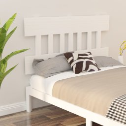 Tablie de pat, alb, 143,5x3x81 cm, lemn masiv de pin GartenMobel Dekor