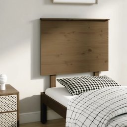 Tablie de pat, maro miere, 79x6x82,5 cm, lemn masiv de pin GartenMobel Dekor