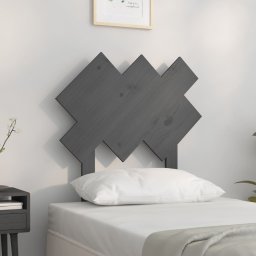 Tablie de pat, gri, 72,5x3x81 cm, lemn masiv de pin GartenMobel Dekor