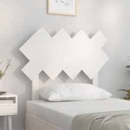 Tablie de pat, alb, 92x3x81 cm, lemn masiv de pin GartenMobel Dekor