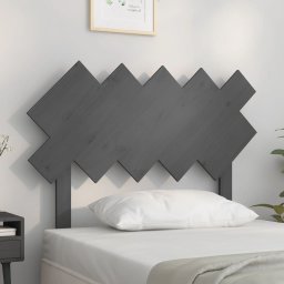 Tablie de pat, gri, 104x3x80,5 cm, lemn masiv de pin GartenMobel Dekor