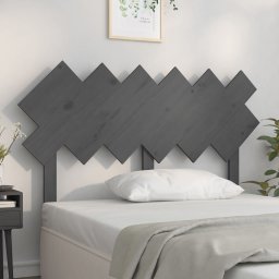 Tablie de pat, gri, 132x3x81 cm, lemn masiv de pin GartenMobel Dekor