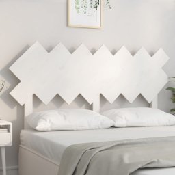Tablie de pat, alb, 141x3x80,5 cm, lemn masiv de pin GartenMobel Dekor