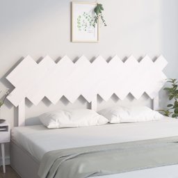 Tablie de pat, alb, 178x3x80,5 cm, lemn masiv de pin GartenMobel Dekor