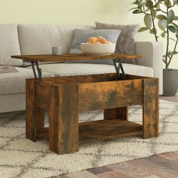 Masuta de cafea, stejar fumuriu, 79x49x41 cm, lemn prelucrat GartenMobel Dekor