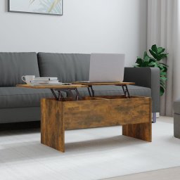 Masuta de cafea stejar fumuriu 102x50,5x46,5 cm lemn prelucrat GartenMobel Dekor