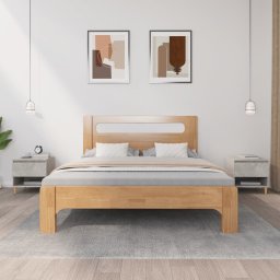 Noptiere, 2 buc., gri beton, 50x46x50 cm, lemn prelucrat GartenMobel Dekor