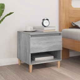 Noptiera, gri sonoma, 50x46x50 cm, lemn prelucrat GartenMobel Dekor