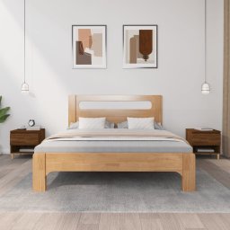 Noptiera, 2 buc., stejar maro, 50x46x50 cm, lemn prelucrat GartenMobel Dekor