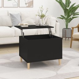 Masuta de cafea, negru, 60x44,5x45 cm, lemn prelucrat GartenMobel Dekor