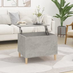 Masuta de cafea, gri beton, 60x44,5x45 cm, lemn prelucrat GartenMobel Dekor