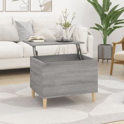 Masuta de cafea, gri sonoma, 60x44,5x45 cm, lemn prelucrat GartenMobel Dekor