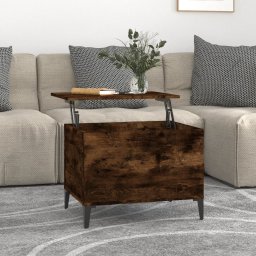 Masuta de cafea, stejar fumuriu, 60x44,5x45 cm, lemn prelucrat GartenMobel Dekor