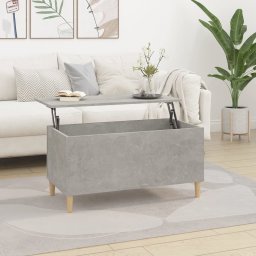 Masuta de cafea, gri beton, 90x44,5x45 cm, lemn compozit GartenMobel Dekor
