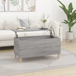 Masuta de cafea, gri sonoma, 90x44,5x45 cm, lemn compozit GartenMobel Dekor