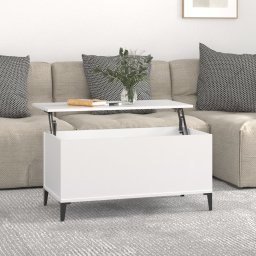 Masuta de cafea, alb, 90x44,5x45 cm, lemn compozit GartenMobel Dekor