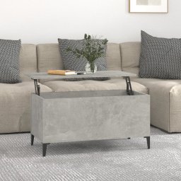 Masuta de cafea, gri beton, 90x44,5x45 cm, lemn compozit GartenMobel Dekor