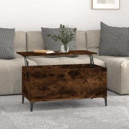 Masuta de cafea, stejar fumuriu, 90x44,5x45 cm, lemn compozit GartenMobel Dekor