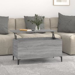 Masuta de cafea, gri sonoma, 90x44,5x45 cm, lemn compozit GartenMobel Dekor