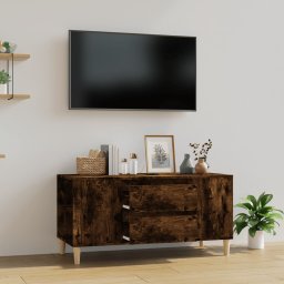 Comoda TV, stejar fumuriu, 102x44,5x50 cm, lemn prelucrat GartenMobel Dekor