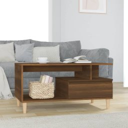 Masuta de cafea, stejar maro, 90x49x45 cm, lemn prelucrat GartenMobel Dekor